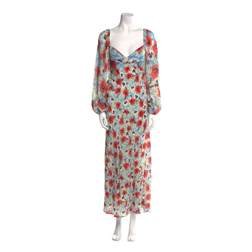 RIXO Silk Long Dress w/ Tags